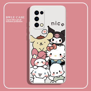 三丽鸥oppo手机壳reno5适用7新款vivos12女6男iqoo9一加8t情侣8库洛米