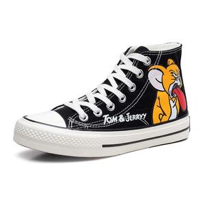 allstar匡威帆布鞋联名猫和老鼠高帮男女韩版潮流百搭休闲学生鞋