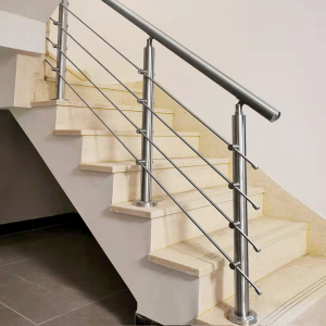 楼梯扶手室内外家用围栏别墅阳台护栏不锈钢扶手护栏栏杆立柱自装