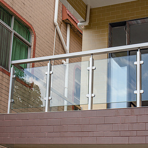 玻璃护栏阳台阁楼不锈钢栏杆立柱现代别墅室内家用楼梯扶手护栏