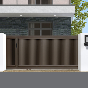 德国losdun高端智能别墅庭院大门铝合金户外花园门现代电动平移门