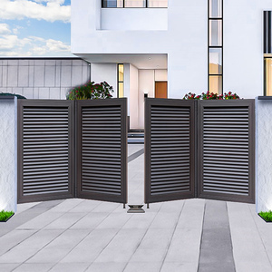 德国losdun罗仕盾智能铝合金铝艺别墅户外电动悬浮折叠门庭院大门