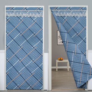 门帘隔热隔冷加厚棉门帘加厚冬季防寒卧室保暖保温定做免打孔家用