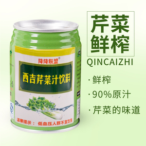 西海固无蔗糖西吉芹菜汁250ml*12罐装箱鲜榨西芹原汁芹菜纯汁饮料