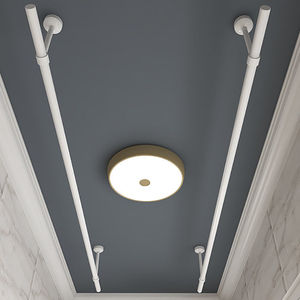 杆子固定墙上晾衣服撑杆横向挂衣杆一根室内打孔日式单根加粗加厚