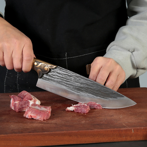 龙泉菜刀多功能工具刀杀猪卖肉屠宰场放血刀杀牛羊专用刀割肉刀中
