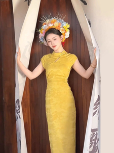 新中式女装改良旗袍夏季新款2024年轻款少女气质复古民国风连衣裙