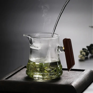 加厚玻璃月牙公道杯茶漏一体大容量分茶器绿茶泡茶杯过滤茶具家用