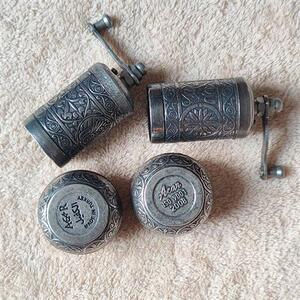 手动磨豆机土耳其进口紫铜家用复古手摇小型粉碎机汤圆馅料咖啡豆