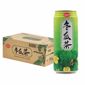 台湾进口味丹绿力冬瓜茶475ml罐清凉爽口茶饮料植物饮品 新日期