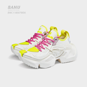 banu巴奴欧洲站小众设计师款四季时尚休闲鞋系带圆头运动断码清仓