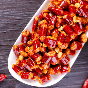 脆椒400g*2袋香辣酥炸辣椒花生脆重庆特产小吃零食辣椒脆酥1人付款36