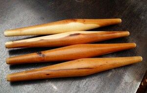 白吉馍肉夹馍专用鱼肚擀面杖弧形面棍中间粗两头小压面棒实木残次