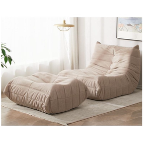 新疆包邮全泡棉毛毛虫沙发网红阳台小户型写意空间单人躺椅懒