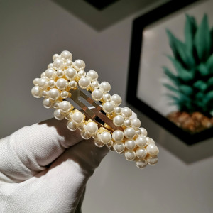 韩国精品珍珠发夹网红bb夹女头饰边夹可爱少女发卡子侧边刘海顶夹