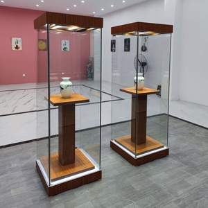 博物馆展示柜艺术馆玻璃展示柜台古董瓷器文物字画独立展柜陈列柜