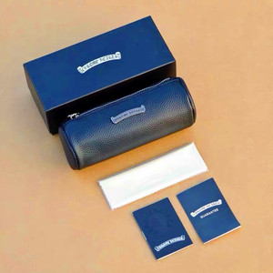 克罗心眼镜盒高级感便携抗压轻近视复古太阳眼镜墨镜收纳男潮牌