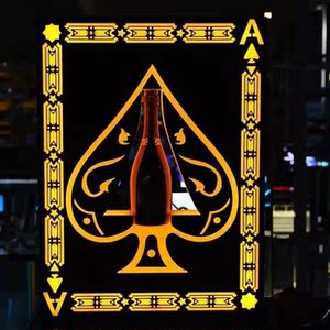 0016人付款淘宝九一发光酒架创意黑桃a香槟酒托ktv酒吧洋酒夜店气氛