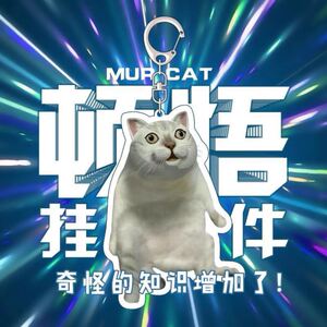 啵嘴猫挂件二次元mur猫奇怪的知识增加了创意表情包挂件沙雕钥匙