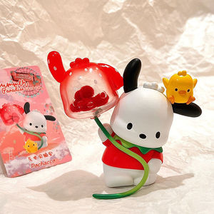 三丽鸥系列甜甜草莓乐园帕恰狗草莓小帕手办公仔玩偶桌面摆件礼物