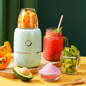 zoey榨汁机家用全自动多功能水果小型打炸果汁辅食料理搅拌破壁杯