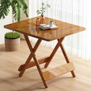 折叠桌家用小户型吃饭餐桌简易出租房小型便携户外非实木摆摊桌子