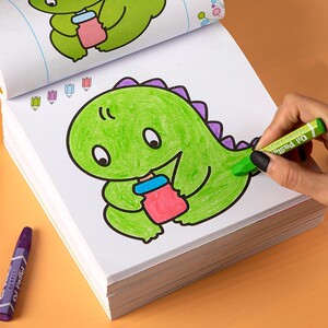 儿童学画画本宝宝涂色书3岁2幼儿园4简笔填色书小孩涂鸦绘本卡通