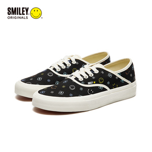 smiley originals笑脸帆布鞋夏季新款情侣休闲鞋男女百搭低帮单鞋