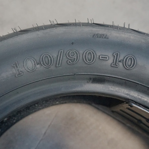 。诚远100/90-10真空胎铃木UU125 UY125防滑后轮胎踏板摩托车外胎