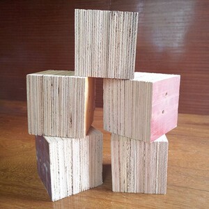 免熏蒸胶合板夹板木墩脚垫栈板木墩托盘垫脚方木块托盘配件木墩头