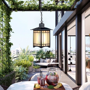 阳光房专用灯阳台灯吊灯门前入户大门户外壁灯防水别墅庭院灯景观