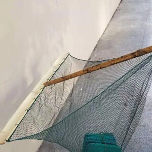 加粗线推螺蛳网淌网探网捕田螺推网老式竹制网新式推网