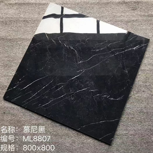 纯黑色大理石瓷砖