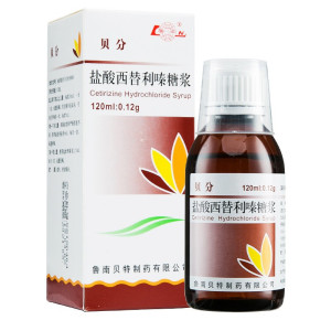 鲁南 贝分 盐酸西替利嗪糖浆120ml*1瓶/盒