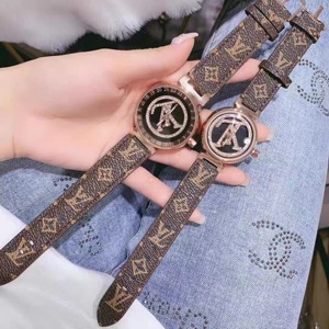 时尚腕表计时表时来运转镶钻表盘手表女老花表带女同款lv88505