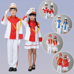 中小学生仪仗队升旗手服装鼓号服 幼儿园鼓乐队护旗手 鼓号队服装