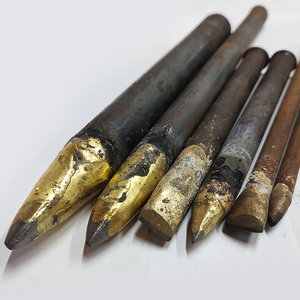 手工凿子合金錾子石工凿钨钢凿破石头尖凿平凿扁凿打石头劈石神器