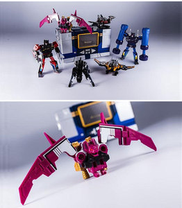 酷变宝变形金刚 狂派霸天虎 声波 配磁带 合金版