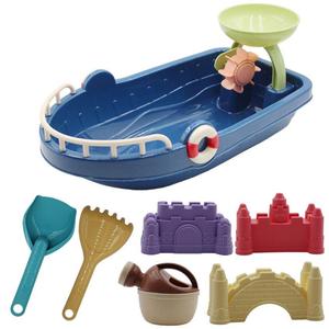 工厂儿童沙滩戏水玩具船城堡套装宝宝水壶决明子玩沙挖沙工具
