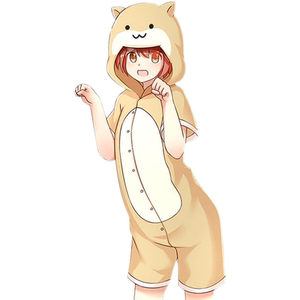 仓鼠二次元动漫周边连体睡衣纯棉短袖学院休闲卡通可爱情侣居家服