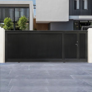 handu汉都智能别墅庭院大门现代轻奢铝艺大门双开花园入户门定制