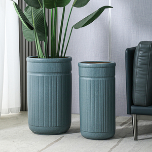 营城富哟淘宝大陶瓷花盆高60厘米 大号50公分80cm超高陶瓷盆特大号