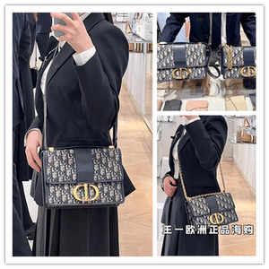dior迪奥 montaigne30蒙田老花刺绣cd锁扣链条包斜挎包海澳德代购