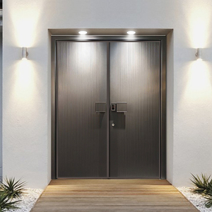 铸铝门双开门家用农村自建房进户卡门铜门入户乡村庭院门别墅大门