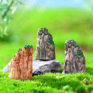 迷你小假山石头多肉微景观造景盆景园艺装饰品diy小摆件树脂假山