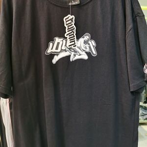 正品burnin*槟榔妹-泡沫t 纯棉宽松圆领印花短袖t恤火焰刺绣款