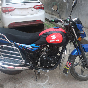 所获适用于轻骑铃木悍骏gr150 fi qs150-5摩托车油箱套皮装饰