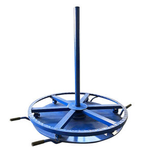 元汗卧式放线盘直径120cm承重5吨铁板放缆圆盘落地电缆光缆放线支