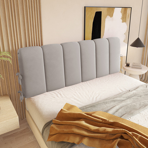 双面床头靠背软包实木床头套罩铁艺床软包靠背床头靠垫绑带可拆洗