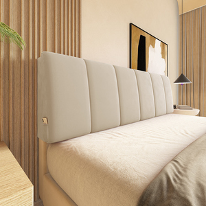 床头靠背软包实木床头软包套罩榻榻米床上靠背垫现代简约可拆洗